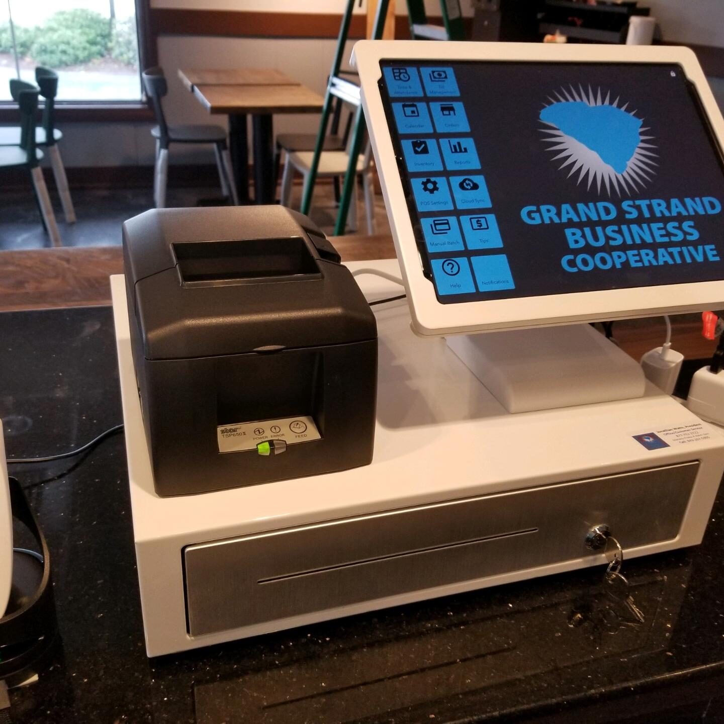 Point of Sale system Register with Receipt Printer, and Barcode Scanner